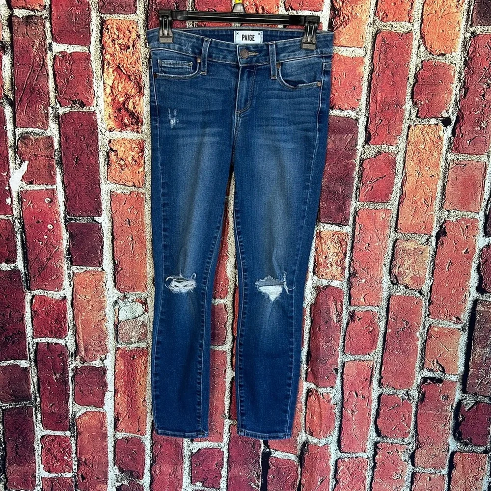 Paige Verdugo Crop Blue women’s Jeans size 25